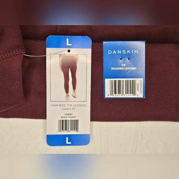 NWT Women's Danskin High Rise Leggings Size Large - Picture 6 of 7